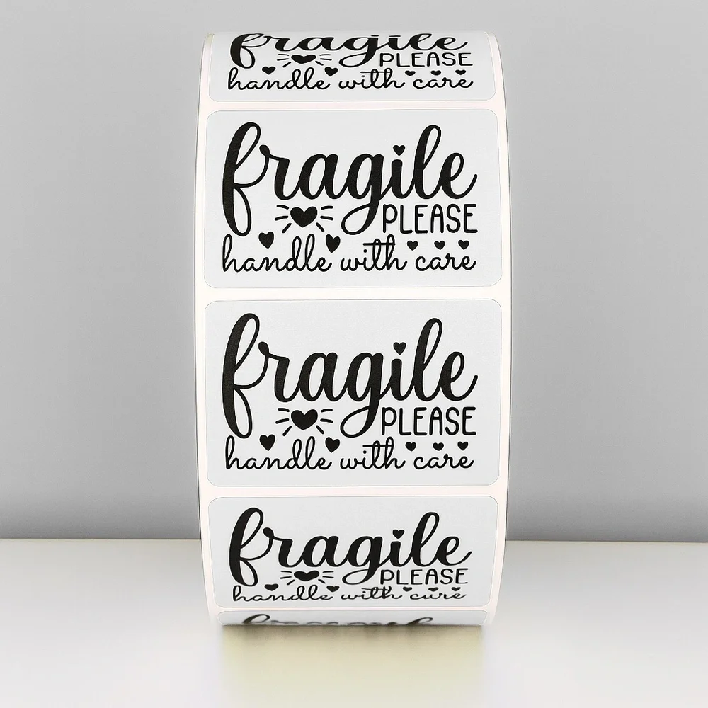 Fragile Handle With Care Stickers Shipping Labels for Packages, Mailing,Packing